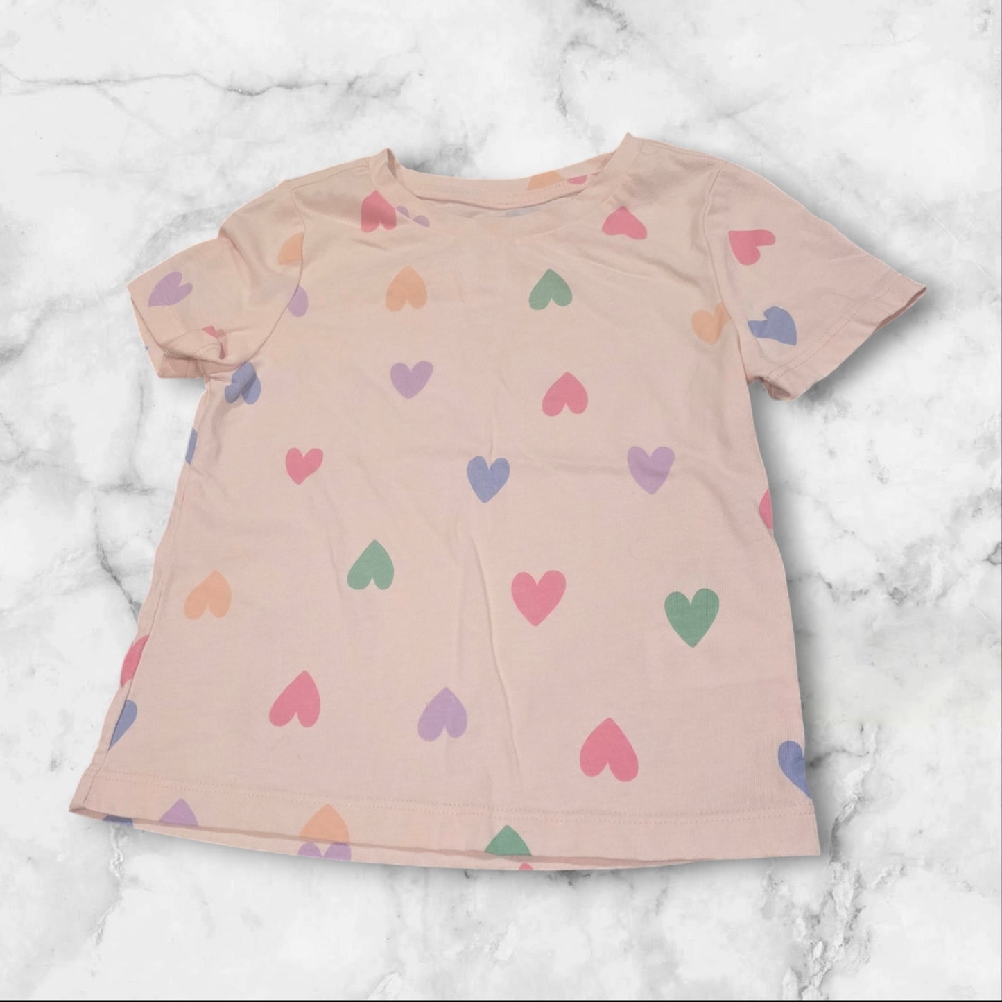 365 Kids Girls Pink Heart T-shirt