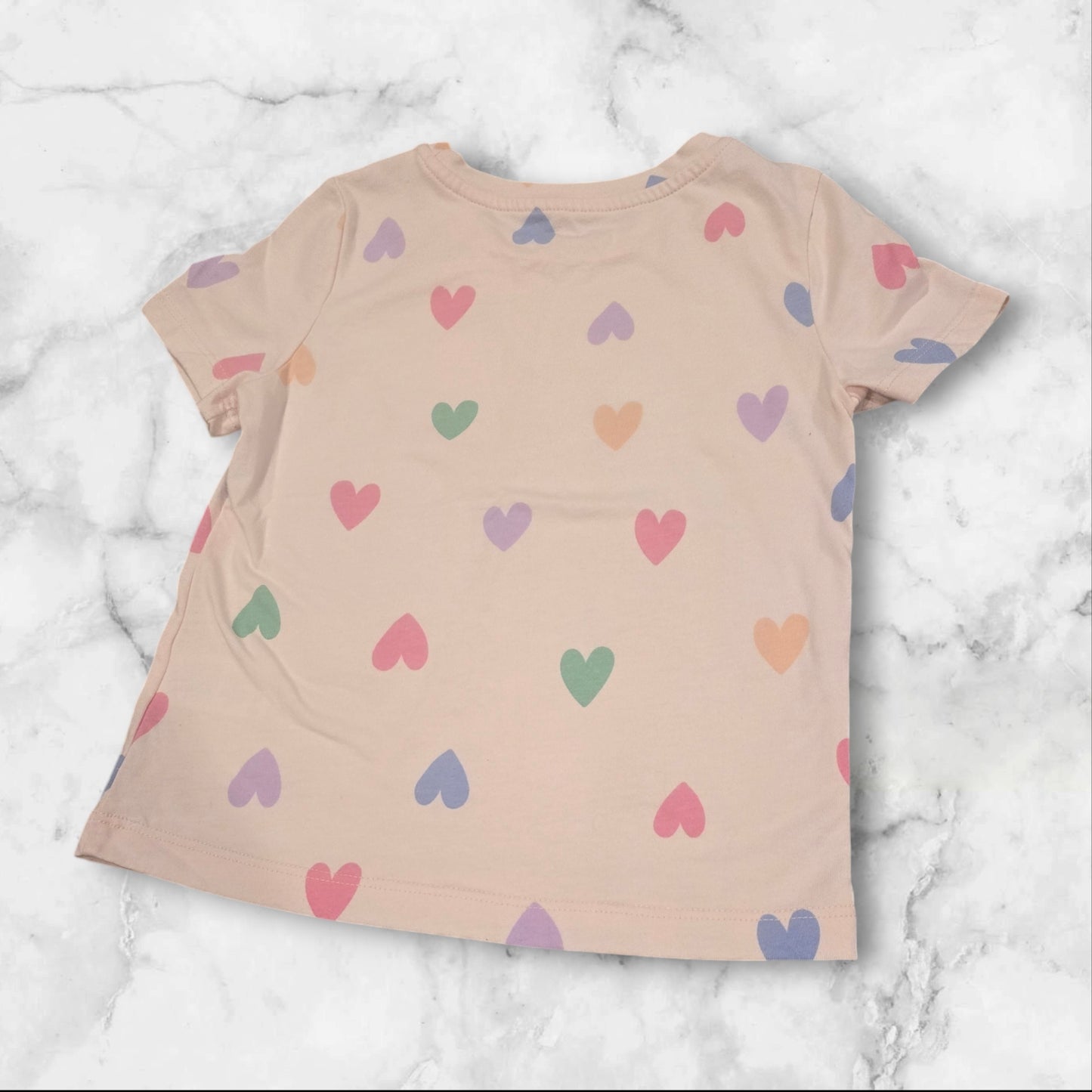 365 Kids Girls Pink Heart T-shirt